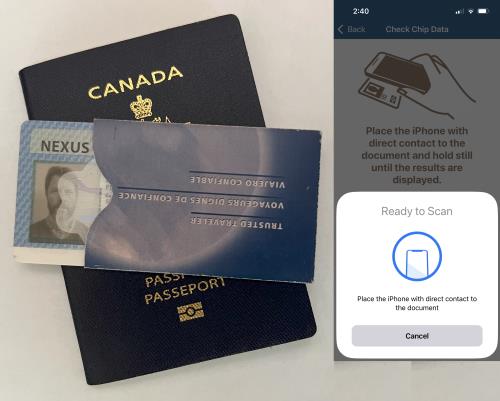 Canadian Passport and Nexus Card